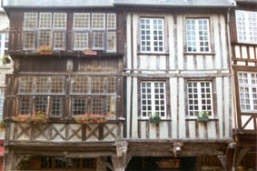 timbered house in Dinan