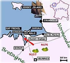 carte Côte d'Émeraude