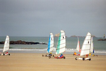 char à voile