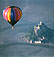 balloon over Mont-Saint-Michael