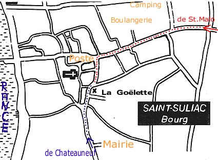 mapa Saint-Suliac 
