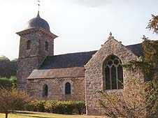 church in village near Becherel